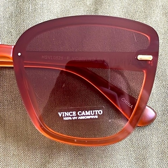 Brand New Vince Camuto Oversized Cat Eye Sunglasses Translucent Frame Gradient main image 12